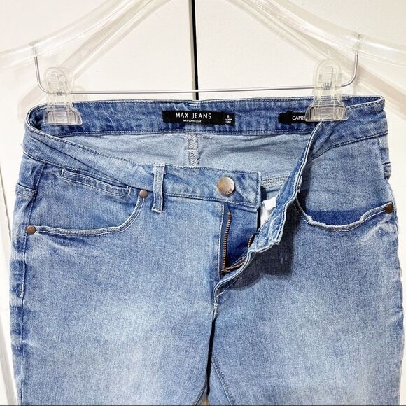 Max Jeans Women Capri Denim Size 8 Blue - Picture 6 of 15
